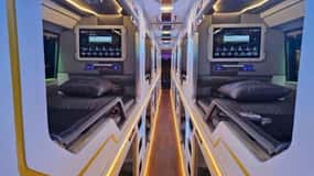 Hanoi: Transfer til eller fra Sa Pa Town i en VIP-sovebus