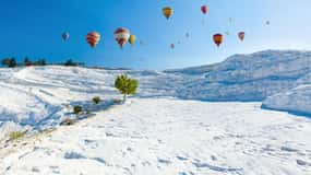 Antalya: Excursión a Pamukkale Incluye Globo Aerostático y Desayuno