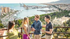 Wandeltour door Málaga, Gibralfaro, Alcazaba & Catamaranrondvaart