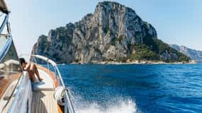 Vanuit Napels: Dagtrip per boot naar Capri met drankjes