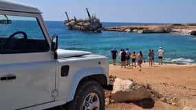 Paphos :Akamas Jeepsafari med kryssning till Blå lagunen