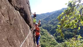 From Estepona: Vía ferrata El Caimán guided climbing tour