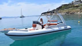 Миконос: 3 часа частен круиз с лодка до плажовете на южното крайбрежие