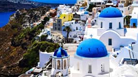 Creta: Excursión de un día a Santorini en barco con visita a Oia y Fira