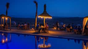 Da Marrakech: Cena nel deserto di Agafay e giro in cammello opzionale