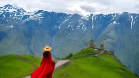 From Tbilisi : Kazbegi Gudauri & Zhinvali Guided Group Tour