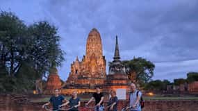 Ayutthaya: escursione in bicicletta di 3 ore al tramonto