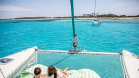 Ibiza: Kleingruppen-Tagesausflug nach Formentera mit dem Katamaran