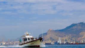 From Palermo: Boat Excursion to Mondello with Wine & Snacks