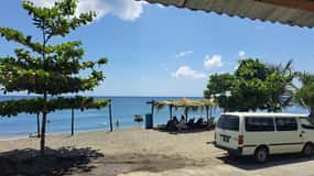 From Roseau: Scenic tour of Waterfalls, Gorge & Beach