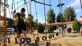 Simitli: Jardín de cuerdas, tirolina y rafting en Struma