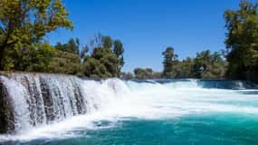 City of Side: Manavgat Boat With Waterfall and Bazaar Visit