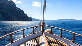 From Thera: Thirasia Cruise w/ Volcano Hike and Hot Springs
