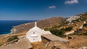 Excursão a Pyrgos, em Tinos