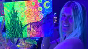 Barcelona: Fluorescerende maling og vin-workshop