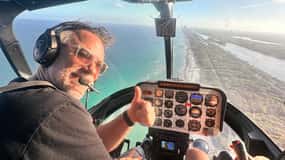 Sunset Helicopter: Lauderdale-Hard Rock Guitar-Miami