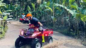 Ubud: ATV Quad Bike & Zip-Line Avontuur met Maaltijd