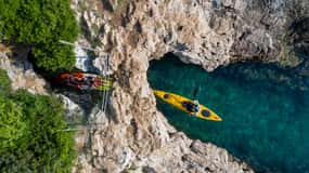 Pula: Öar, klippor, grotta, kanjon, kajaktur, snorkling