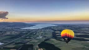 Lausanne: Schweizer Fondue-Flug in einem Heißluftballon