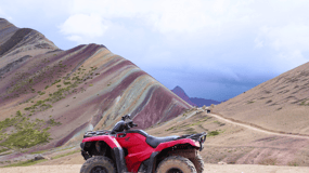 From Cusco: ATV to Rainbow Mountain or Red Valley with Meal