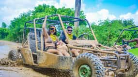 Punta Cana: Buggy com transporte e Cenote e Praia de Macao