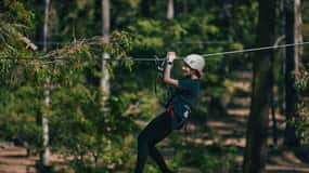 Busselton: Aventura en el bosque con tirolina y circuito de cuerdas