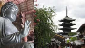 KYOTO-NARA: Den gigantiske buddha-hjort-pagoden 'Geisya' (italiensk, heldag)