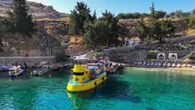 Lindos: 3Hour Hippo Submarine with Swim Stop at Navarone Bay