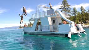 South Lake Tahoe: 36-Foot Weekender Pontoon Boat Rental