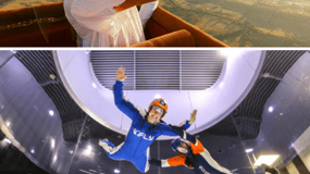 Gold Coast: Hot Air Balloon Flight & IFLY Experience