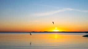 Sunset in the archipelago from Helsinki