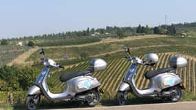 Chianti-kukkulat: App-opastettu e-Vespa-kierros + lounas Grevessä