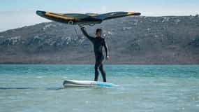 Wingsurf beginner lessons on SUP