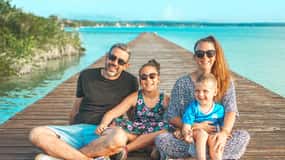 Sessione fotografica privata a Bacalar con macchina fotografica e drone