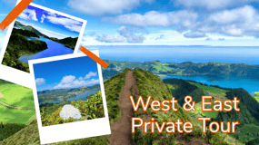 Privétour naar het westen en oosten van het eiland São Miguel