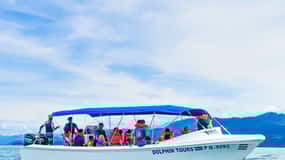 Depuis Uvita : excursion d'une journée au parc national de Corcovado en bateau