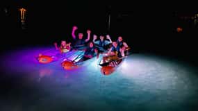 Rab: Night adventures illuminated transparent kayaks