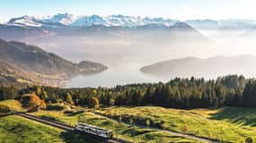 Lucerne: Boat Trip, Mount Rigi Train, & Mineral Baths Ticket