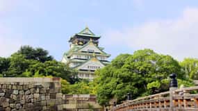 Visite à pied de 1 journée à Osaka：Castle, temples et Ukiyoe