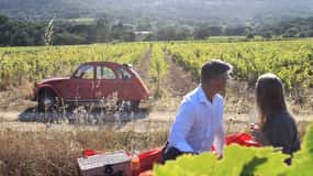 Saint-Tropez: Tour del vino in auto d'epoca