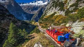 Gelmersee: Alpine reservoir with spectacular funicular railroad