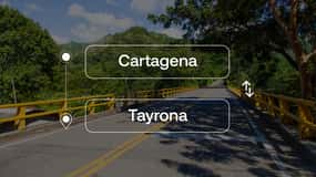 Cartagena de ou para transferência privada no Parque Tayrona