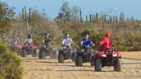 Los cabos:ATV beach&desert with transfer & tequila tasting