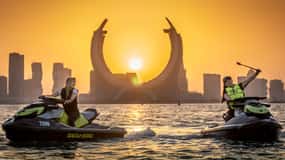 Doha: Jet Ski to Skyline with View of Katara and Pearl Qatar