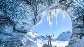 Reykjavik: Katla ijsgrot & zuidkust watervallen tour