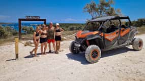 Pula : Buggy familial 4 places, circuit de 2,5 heures à Kamenjak et Safari Bar