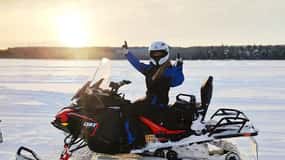 Rovaniemi: Guided Wilderness Snowmobile Safari & Barbeque
