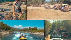 Alanya Outdoor Adventure: Rafting, Jeep & Quad w/Lunch