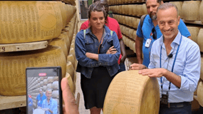 Visite et dégustation de la fabrique de parmesan près de Parme