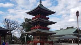 NARITA: excursão a pé, rua Omotesando, templo Narita-san